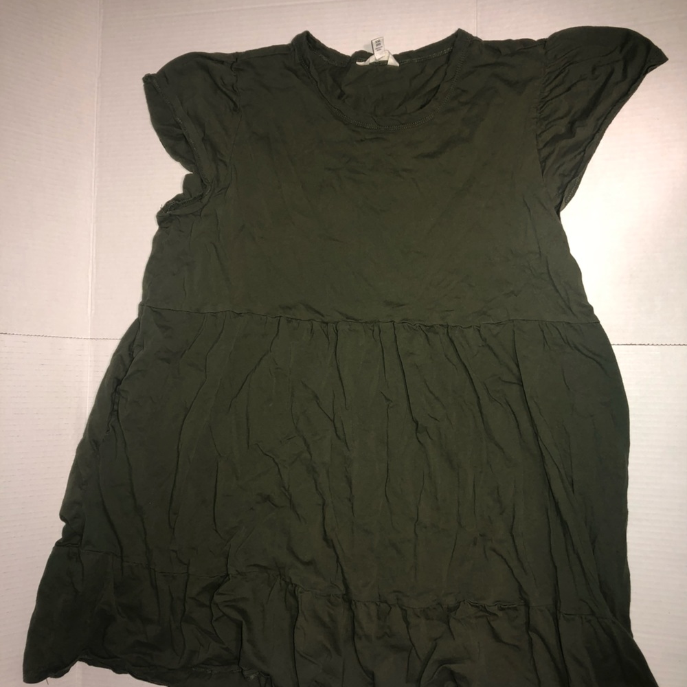 No Boundaries Olive Green T-shirt Dress